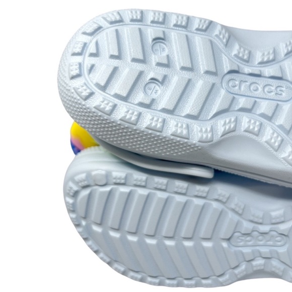 NWT Crocs Classic Lined Neo Puff Tie-Dye Boot Light Blue Women's Size 8 Unisex - Picture 8 of 11